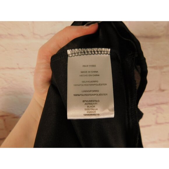 Lily Rose Black Sleeveless Chiffon Sweetheart Dress Jr XS NWT - Picture 11 of 12